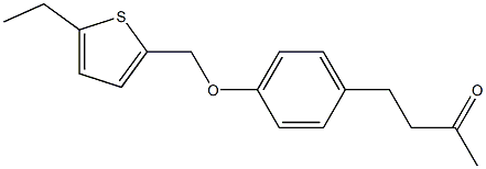 4-{4-[(5-ethylthiophen-2-yl)methoxy]phenyl}butan-2-one Structure