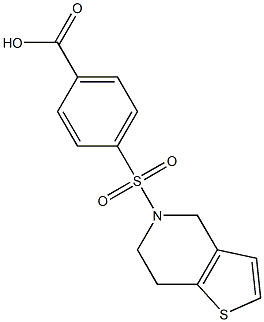 4-{4H,5H,6H,7H-thieno[3,2-c]pyridine-5-sulfonyl}benzoic acid Structure