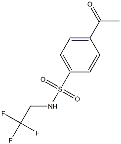 4-acetyl-N-(2,2,2-trifluoroethyl)benzene-1-sulfonamide Structure