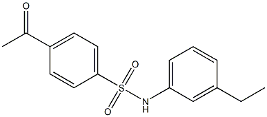 4-acetyl-N-(3-ethylphenyl)benzene-1-sulfonamide