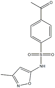 4-acetyl-N-(3-methyl-1,2-oxazol-5-yl)benzene-1-sulfonamide
