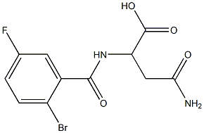  4-amino-2-[(2-bromo-5-fluorobenzoyl)amino]-4-oxobutanoic acid