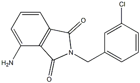 4-amino-2-[(3-chlorophenyl)methyl]-2,3-dihydro-1H-isoindole-1,3-dione 化学構造式