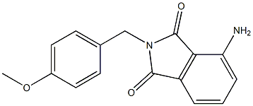 4-amino-2-[(4-methoxyphenyl)methyl]-2,3-dihydro-1H-isoindole-1,3-dione Struktur