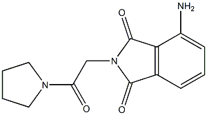 4-amino-2-[2-oxo-2-(pyrrolidin-1-yl)ethyl]-2,3-dihydro-1H-isoindole-1,3-dione,,结构式