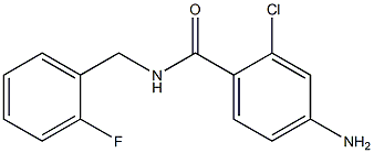 4-amino-2-chloro-N-(2-fluorobenzyl)benzamide Struktur