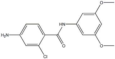 4-amino-2-chloro-N-(3,5-dimethoxyphenyl)benzamide Structure