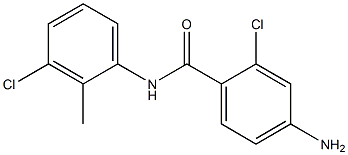 4-amino-2-chloro-N-(3-chloro-2-methylphenyl)benzamide Struktur