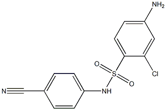 4-amino-2-chloro-N-(4-cyanophenyl)benzene-1-sulfonamide|