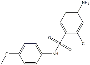 4-amino-2-chloro-N-(4-methoxyphenyl)benzene-1-sulfonamide,,结构式