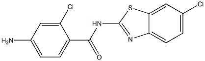  4-amino-2-chloro-N-(6-chloro-1,3-benzothiazol-2-yl)benzamide