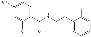 4-amino-2-chloro-N-[2-(2-fluorophenyl)ethyl]benzamide|