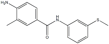 4-amino-3-methyl-N-[3-(methylsulfanyl)phenyl]benzamide 结构式