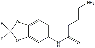 4-amino-N-(2,2-difluoro-1,3-benzodioxol-5-yl)butanamide Structure