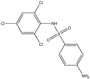 4-amino-N-(2,4,6-trichlorophenyl)benzene-1-sulfonamide,,结构式