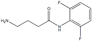 4-amino-N-(2,6-difluorophenyl)butanamide Structure