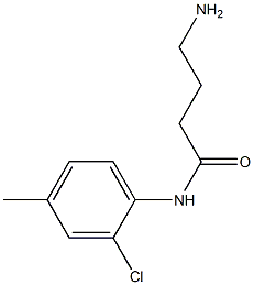 4-amino-N-(2-chloro-4-methylphenyl)butanamide 结构式