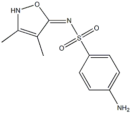 4-amino-N-(3,4-dimethyl-2,5-dihydro-1,2-oxazol-5-ylidene)benzene-1-sulfonamide Structure