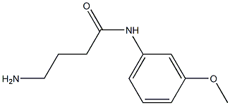 4-amino-N-(3-methoxyphenyl)butanamide Structure