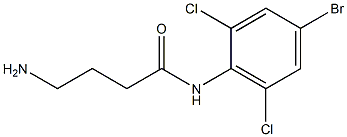 4-amino-N-(4-bromo-2,6-dichlorophenyl)butanamide Structure