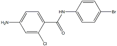 4-amino-N-(4-bromophenyl)-2-chlorobenzamide,,结构式