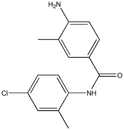 4-amino-N-(4-chloro-2-methylphenyl)-3-methylbenzamide,,结构式