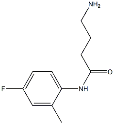 4-amino-N-(4-fluoro-2-methylphenyl)butanamide Struktur