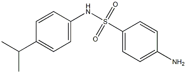 4-amino-N-[4-(propan-2-yl)phenyl]benzene-1-sulfonamide 结构式