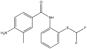 4-amino-N-{2-[(difluoromethyl)sulfanyl]phenyl}-3-methylbenzamide