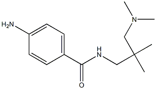 4-amino-N-{2-[(dimethylamino)methyl]-2-methylpropyl}benzamide 结构式