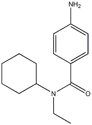 4-amino-N-cyclohexyl-N-ethylbenzamide 结构式