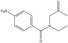 4-amino-N-ethyl-N-(2-methylprop-2-enyl)benzamide,,结构式