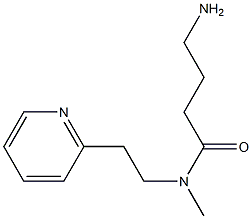 4-amino-N-methyl-N-[2-(pyridin-2-yl)ethyl]butanamide