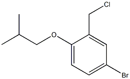 4-bromo-2-(chloromethyl)-1-(2-methylpropoxy)benzene,,结构式