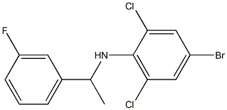 4-bromo-2,6-dichloro-N-[1-(3-fluorophenyl)ethyl]aniline