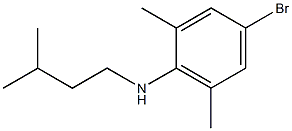 4-bromo-2,6-dimethyl-N-(3-methylbutyl)aniline Structure