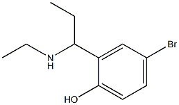 4-bromo-2-[1-(ethylamino)propyl]phenol Structure