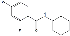 4-bromo-2-fluoro-N-(2-methylcyclohexyl)benzamide Structure