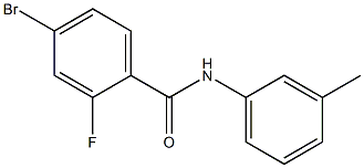  4-bromo-2-fluoro-N-(3-methylphenyl)benzamide