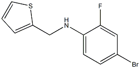 4-bromo-2-fluoro-N-(thiophen-2-ylmethyl)aniline Struktur
