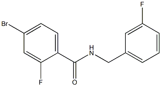 4-bromo-2-fluoro-N-[(3-fluorophenyl)methyl]benzamide|