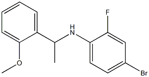 4-bromo-2-fluoro-N-[1-(2-methoxyphenyl)ethyl]aniline,,结构式