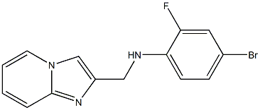 4-bromo-2-fluoro-N-{imidazo[1,2-a]pyridin-2-ylmethyl}aniline Structure