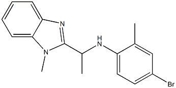  4-bromo-2-methyl-N-[1-(1-methyl-1H-1,3-benzodiazol-2-yl)ethyl]aniline