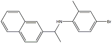 4-bromo-2-methyl-N-[1-(naphthalen-2-yl)ethyl]aniline Structure