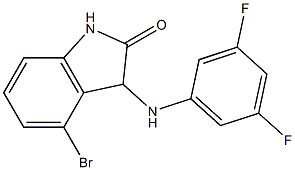 4-bromo-3-[(3,5-difluorophenyl)amino]-2,3-dihydro-1H-indol-2-one
