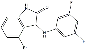  4-bromo-3-[(3,5-difluorophenyl)amino]-2,3-dihydro-1H-indol-2-one