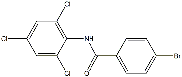 4-bromo-N-(2,4,6-trichlorophenyl)benzamide Struktur