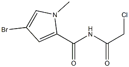 4-bromo-N-(2-chloroacetyl)-1-methyl-1H-pyrrole-2-carboxamide,,结构式