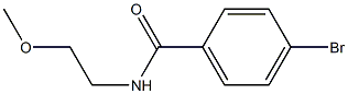 4-bromo-N-(2-methoxyethyl)benzamide Struktur